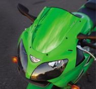 SPORTECH WINDSCREEN GREEN CHROME ZX6R/RR 00-02, ZZR600 05-07