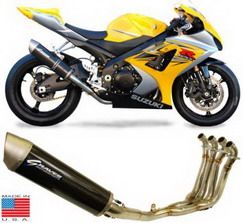 Graves Motorsports Full Stainless Steel Exhaust System w/Carbom Fiber Silencer