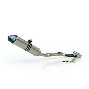 LeoVince X3 MX X3 MOTOCROSS/SM FULL SYSTEM TITANIUM W/ CARBON END CAP: 2008-2008 HONDA CRF 450 R