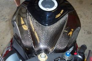 Carbon Fiber Works Front Tank Cover OEM Replacement Suzuki GSXR1000